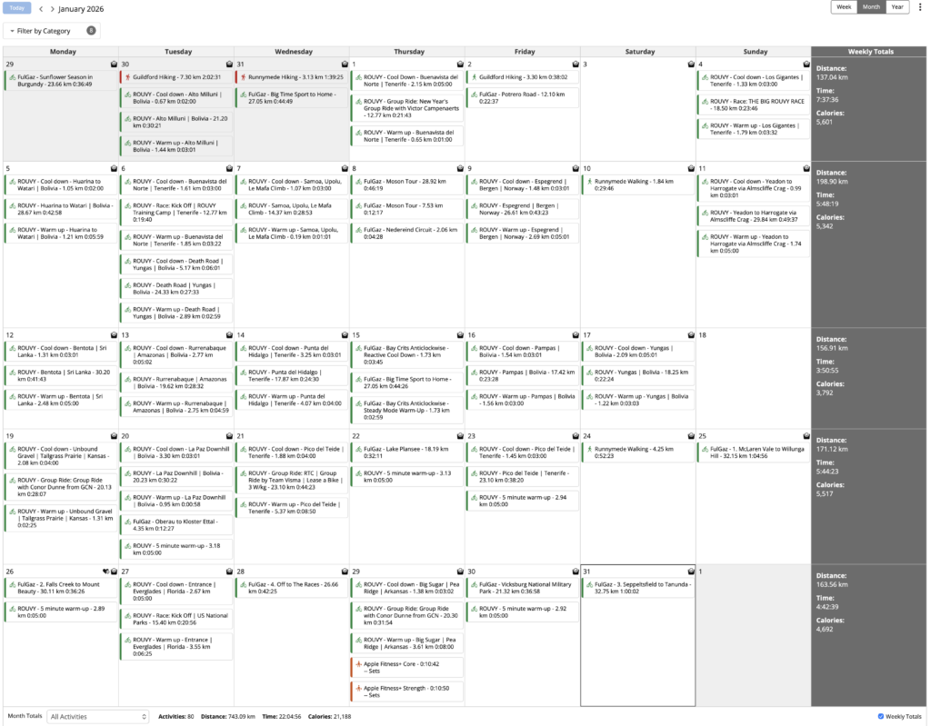 January 2026 Statistics